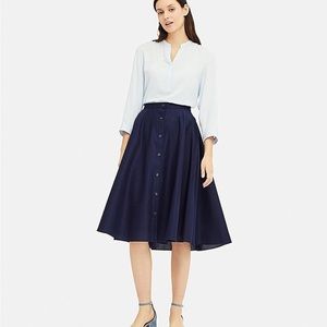 Uniqlo Button Front Circle Skirt